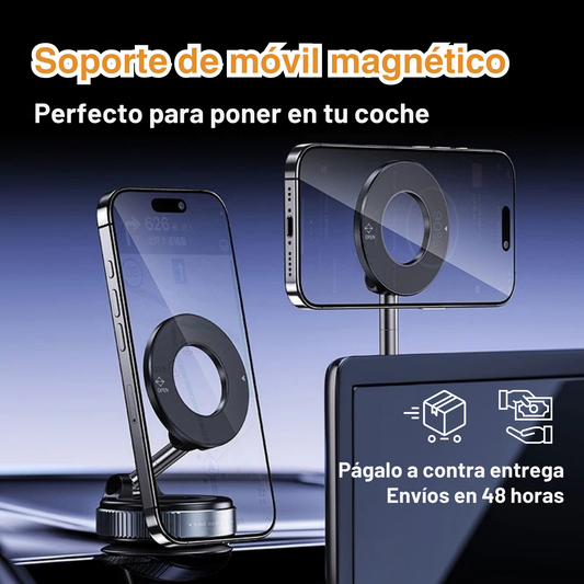 Soporte Magnético con Succión al Vacío 🚙