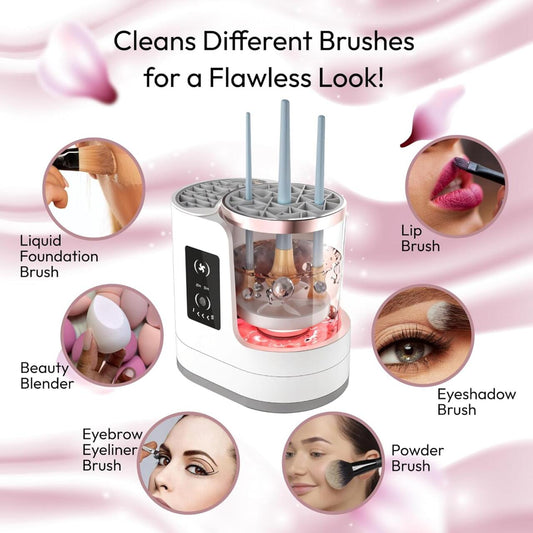 Máquina Eléctrica Limpiadora de Brochas de Maquillaje