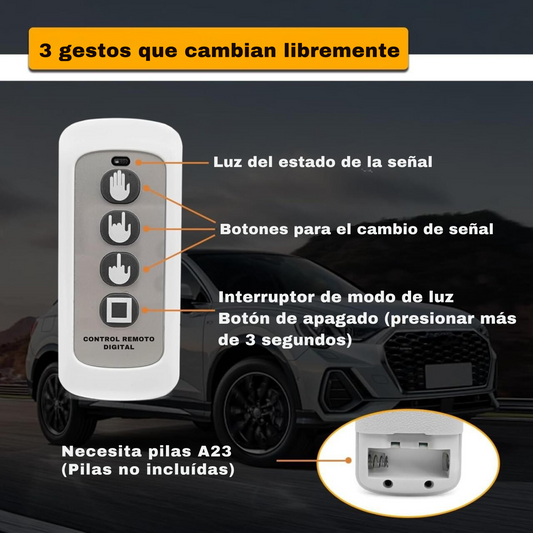 Luz LED de Gestos de Mano para Automóvil